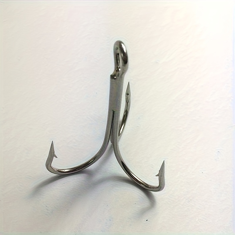60pcs No. 1-no. 14 Barbed Iron Treble Hooks, Sharp Anchor Fish