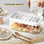 ice cube tray with lid and bin 2 pack ice cube trays for freezer 64 pcs ice cube mold white
