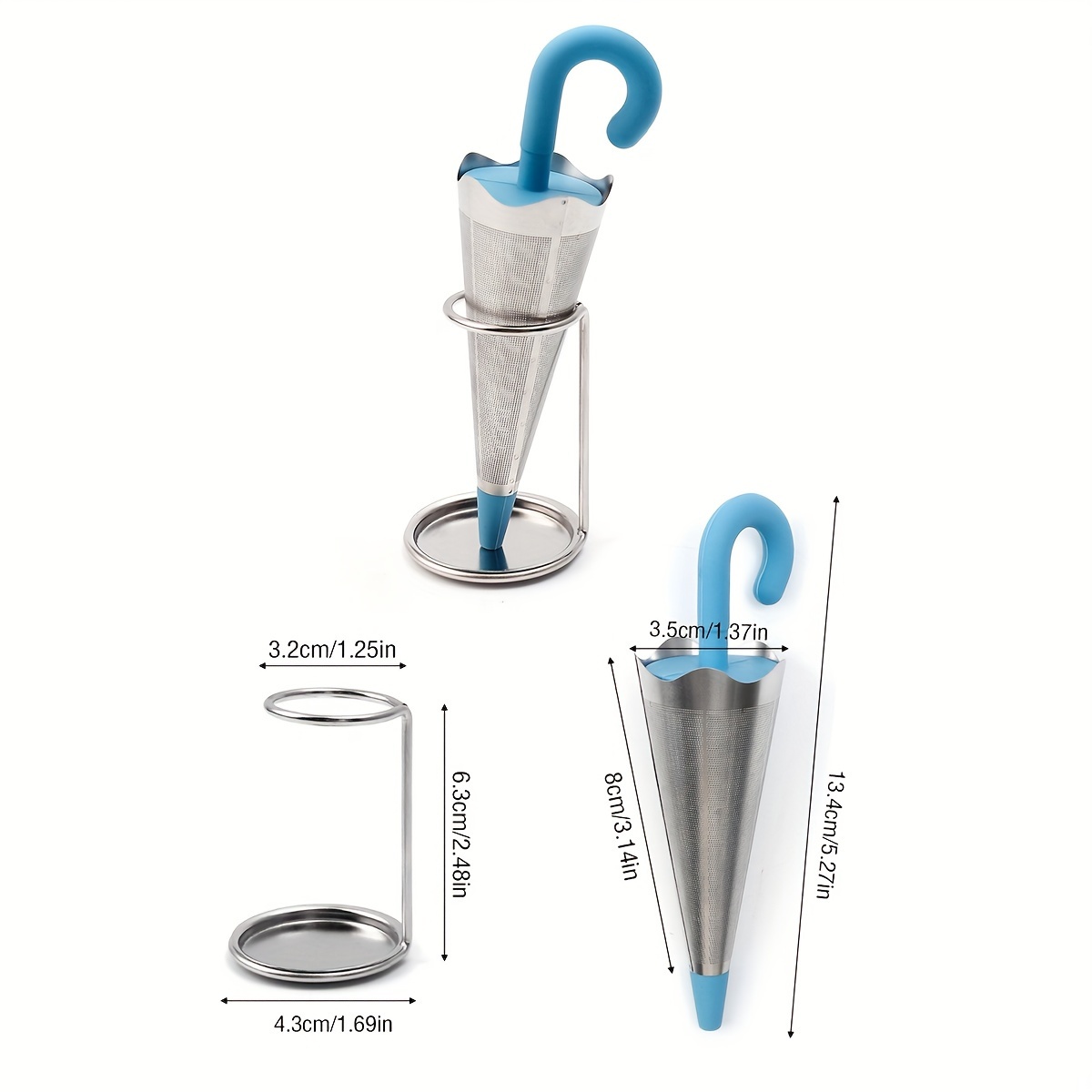 Infusor Té Paraguas Reutilizable 1 Pieza Bandeja Goteo Tazas - Temu