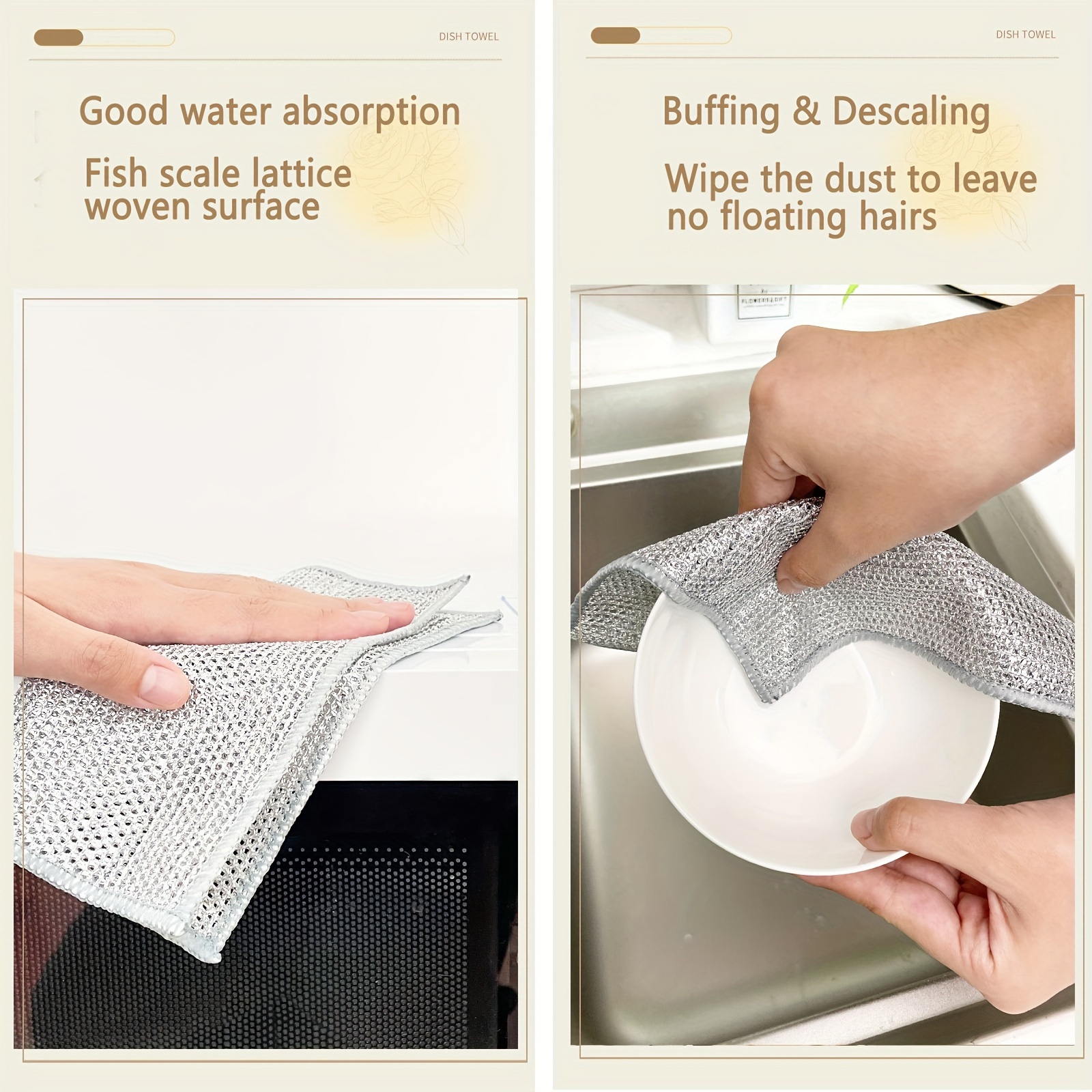 Multifunctional Non-Scratch Wire Dishcloth Wire Dishwashing Rags