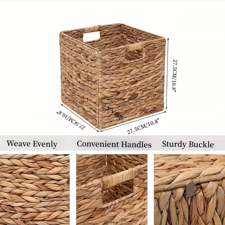 Hand-woven Storage Basket, Home Decor Storage Basket, Baskets For Organizing  Wicker Baskets Storage Baskets Woven Basket Storage Bin Basket Baskets For  Shelves - Temu