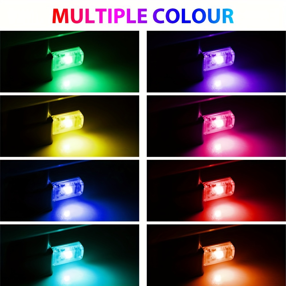 1pc mini led usb car interior light touch key atmosphere ambient lamp accessories details 2
