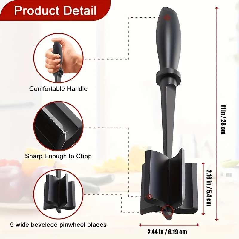 1pc Meat Potato Salad And Tomato Chopper And Stirrer Mixing And