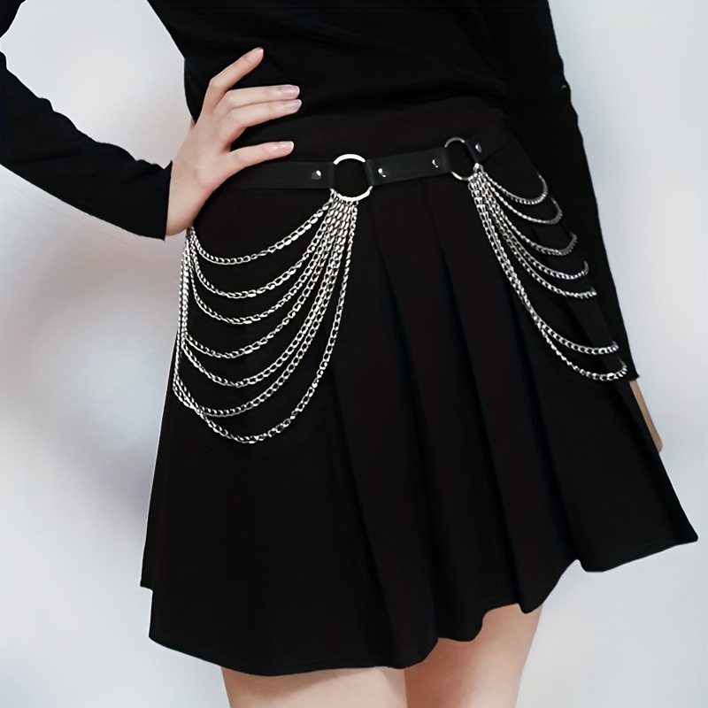 Halloween Gothic Punk Style Waist Chain Belt, Body Chain Belt Girls Fashion  Belt - Temu