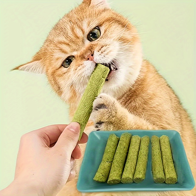 Freeze dried Cat Grass Sticks Cat Molar Grass Stick Treat - Temu