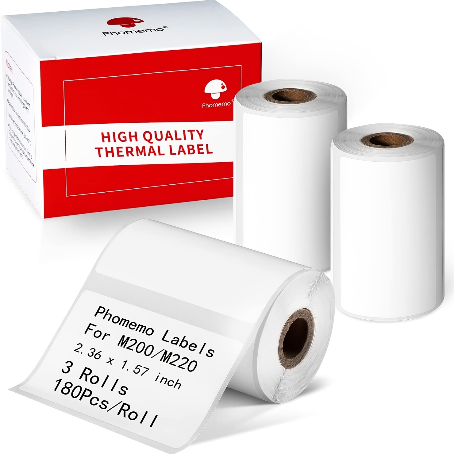 10 Rolls (500 Labels/Roll) White Self Adhesive Price Label Tag