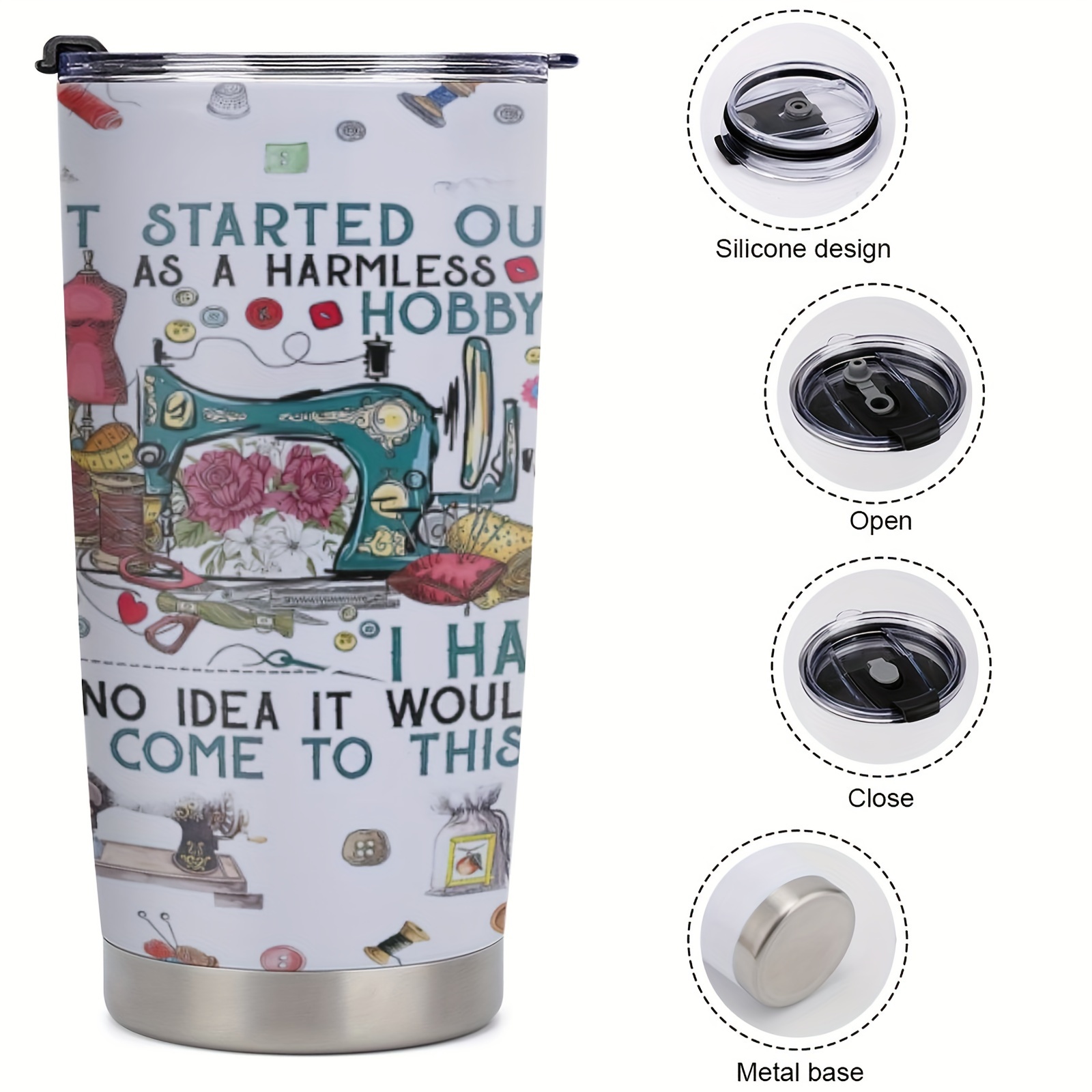 Sewing Gifts For Women, Unique Birthday Gifts For Women, Mom, Daughter,  Friends, Sewing Tumbler Cup, Insulated Travel Coffee Mug With Lid - Temu  Ireland