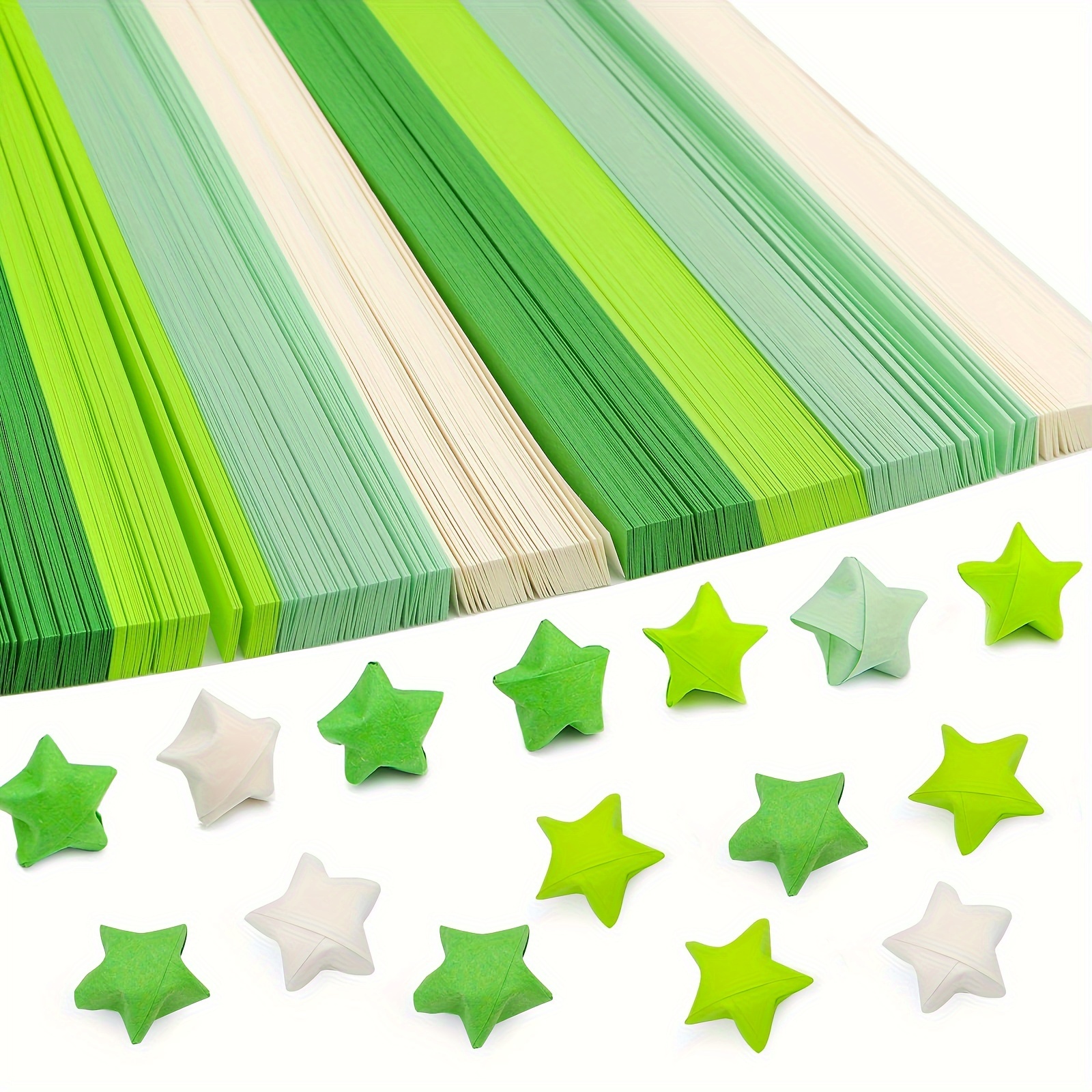 Mity rain 540PCS Star Paper Strips, 7 Solid Colors Origami Star Paper  Strips, Lucky Star Paper Strips for Stress Relive/Hands-on  Ability/Decorations
