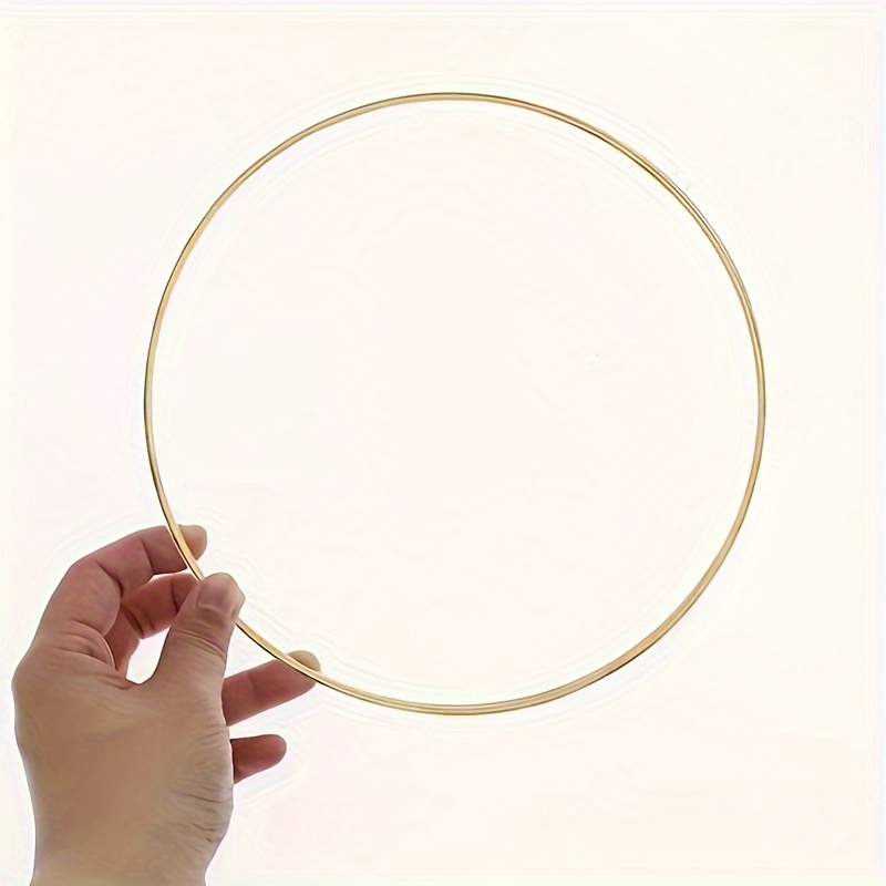 12 Pcs 3 Inch Gold Metal Rings Hoops Macrame Ring for Dream Catchers and  Crafts