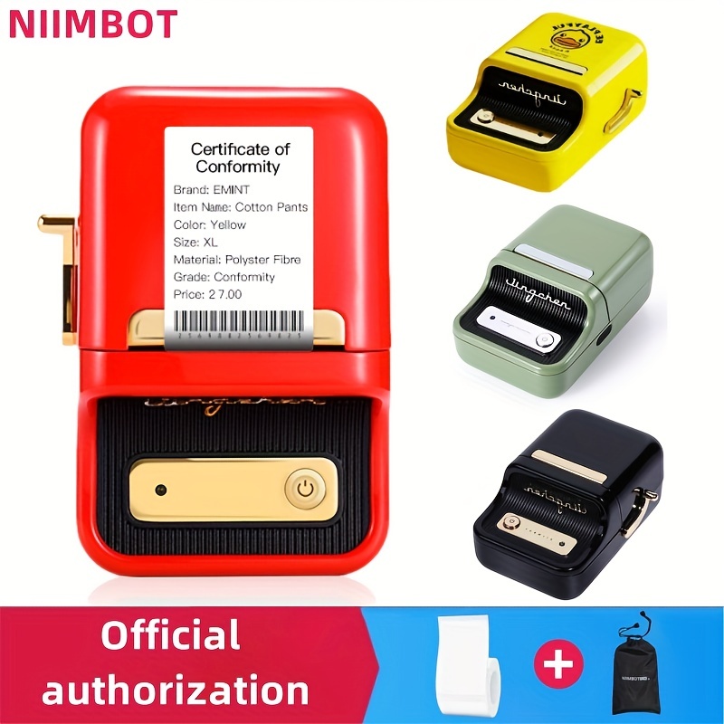Niimbot B21 Label Printer Maker Black Red Green Width For - Temu