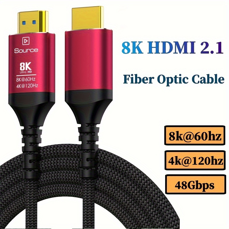 10k 8k Hdtv Cables 2.1 48gbps High Speed Hdtv - Temu