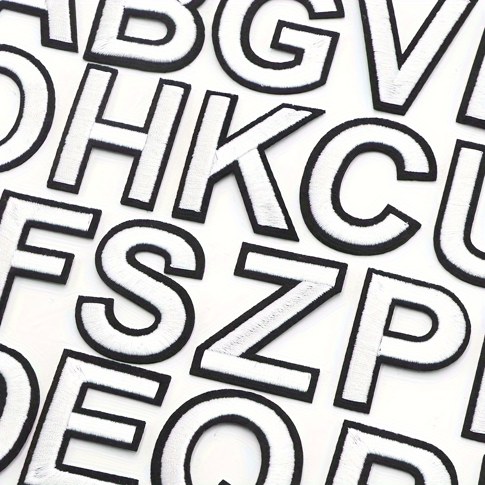 English Alphabet Letter A z Applique Iron On Letters Patch - Temu