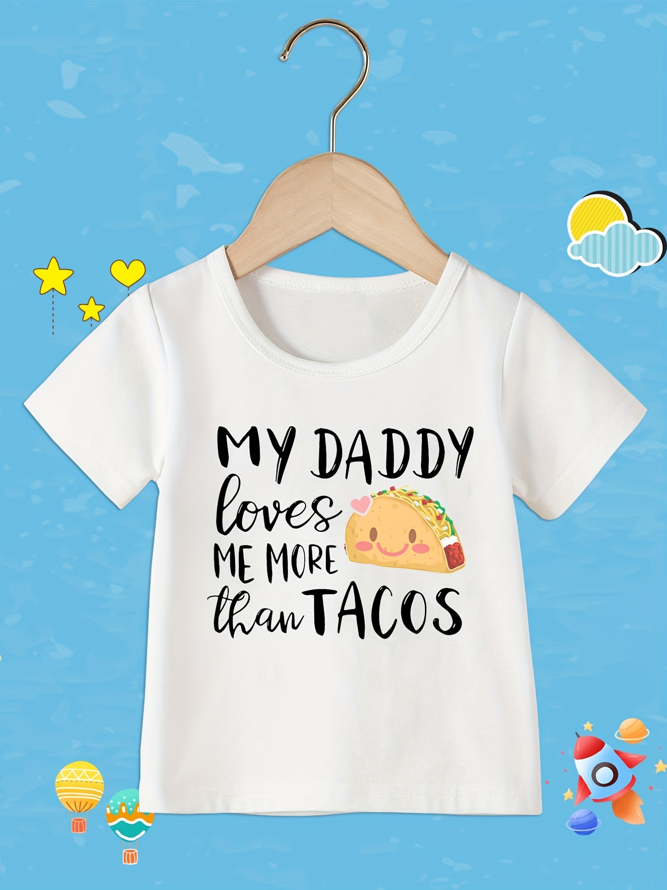 toddler boys' t shirt funny '' daddy tacos'' graphic Temu Germany