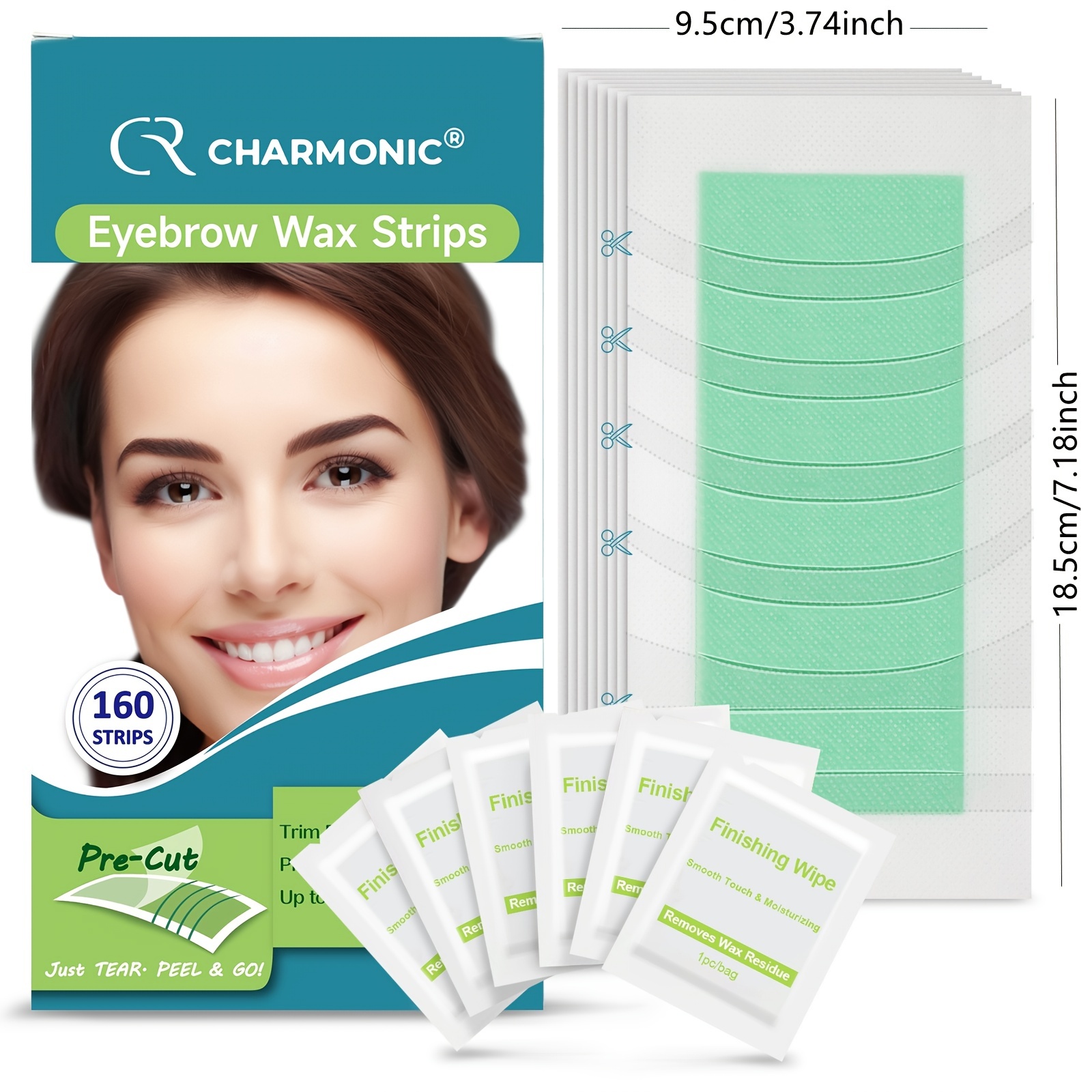 Eyebrow Wax Strips 160 Count Waxing Strips Eyebrow - Temu