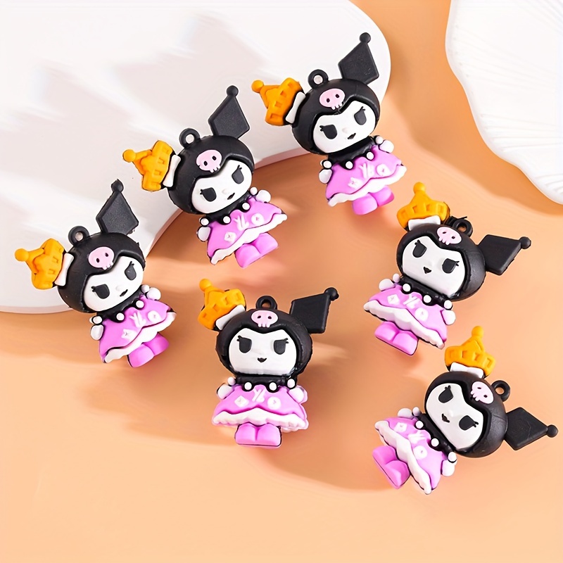 Kaikulumu Kuromi Pendants Diy Cartoon Anime 3d Pvc - Temu Australia