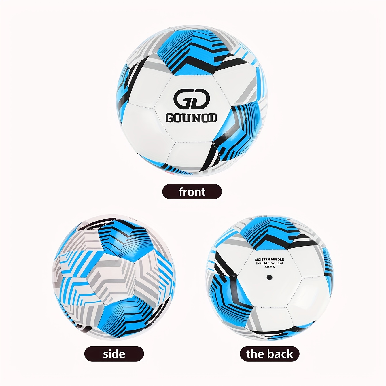 High Quality Size 5 Pvc Football Training Match Soccer Ball - Temu United