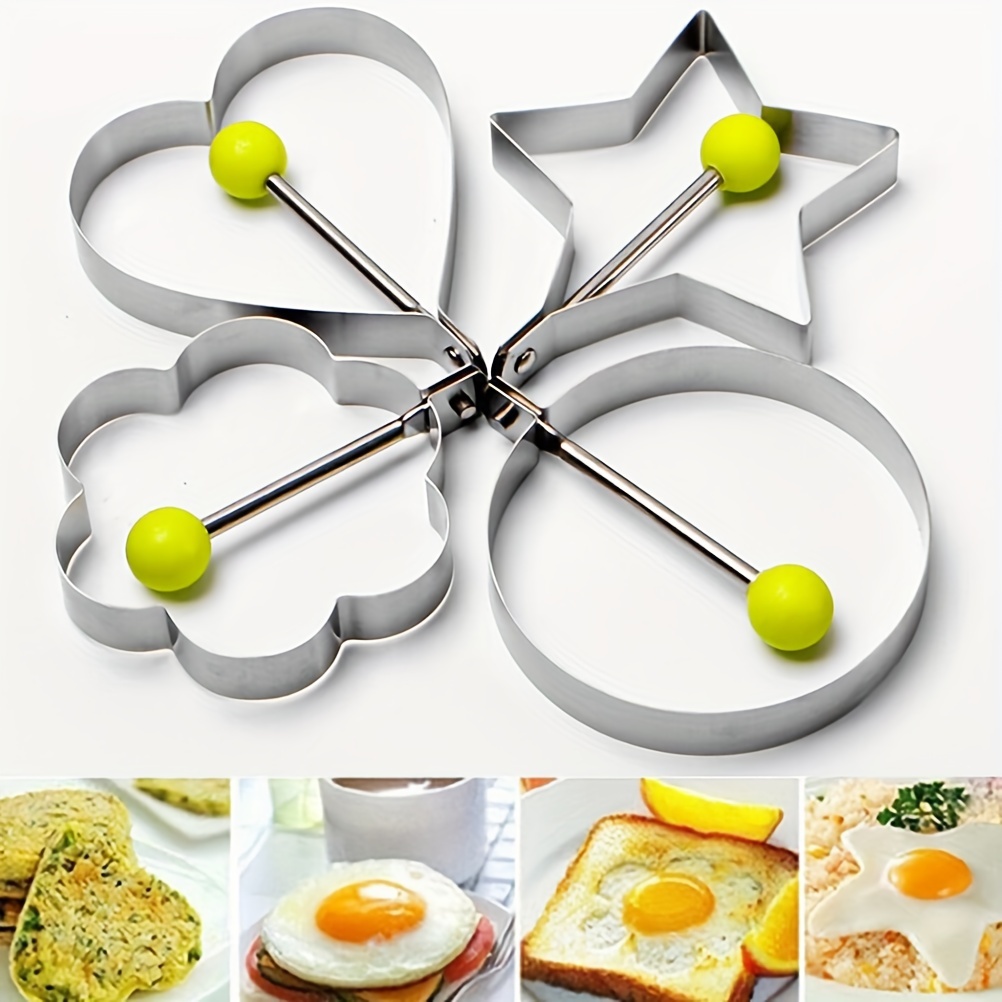 Egg Rings Stainless Steel Egg Molds For Frying Round Egg - Temu