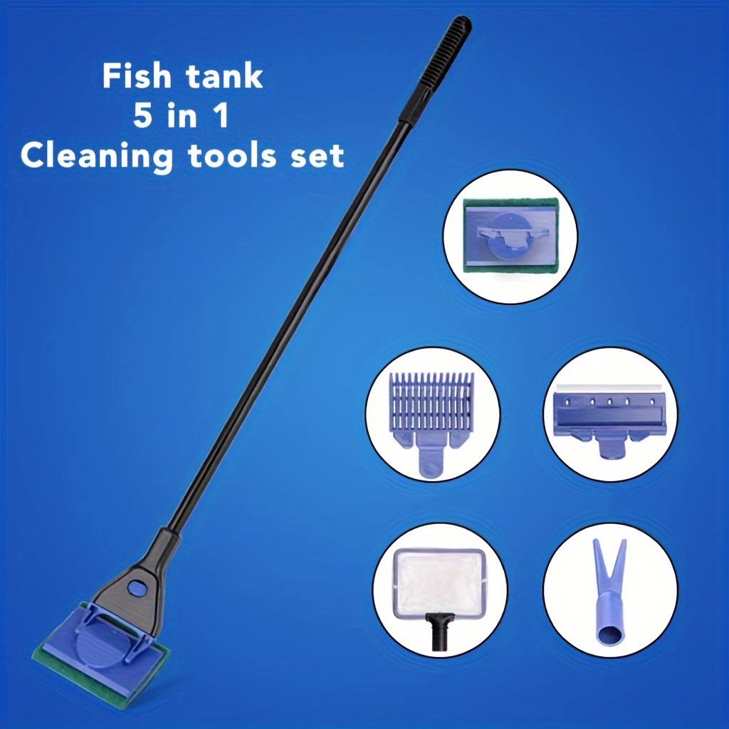 Household Fish Tank Cleaning Kit 5-in-1