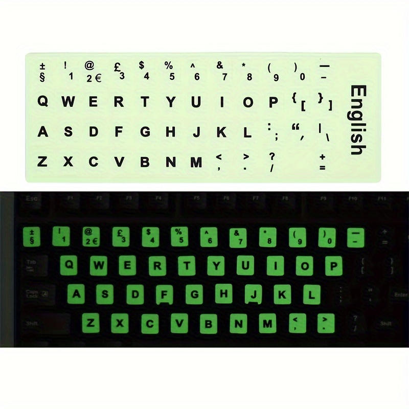 Impermeable español/inglés/ruso/francés pegatinas teclado Deutsch