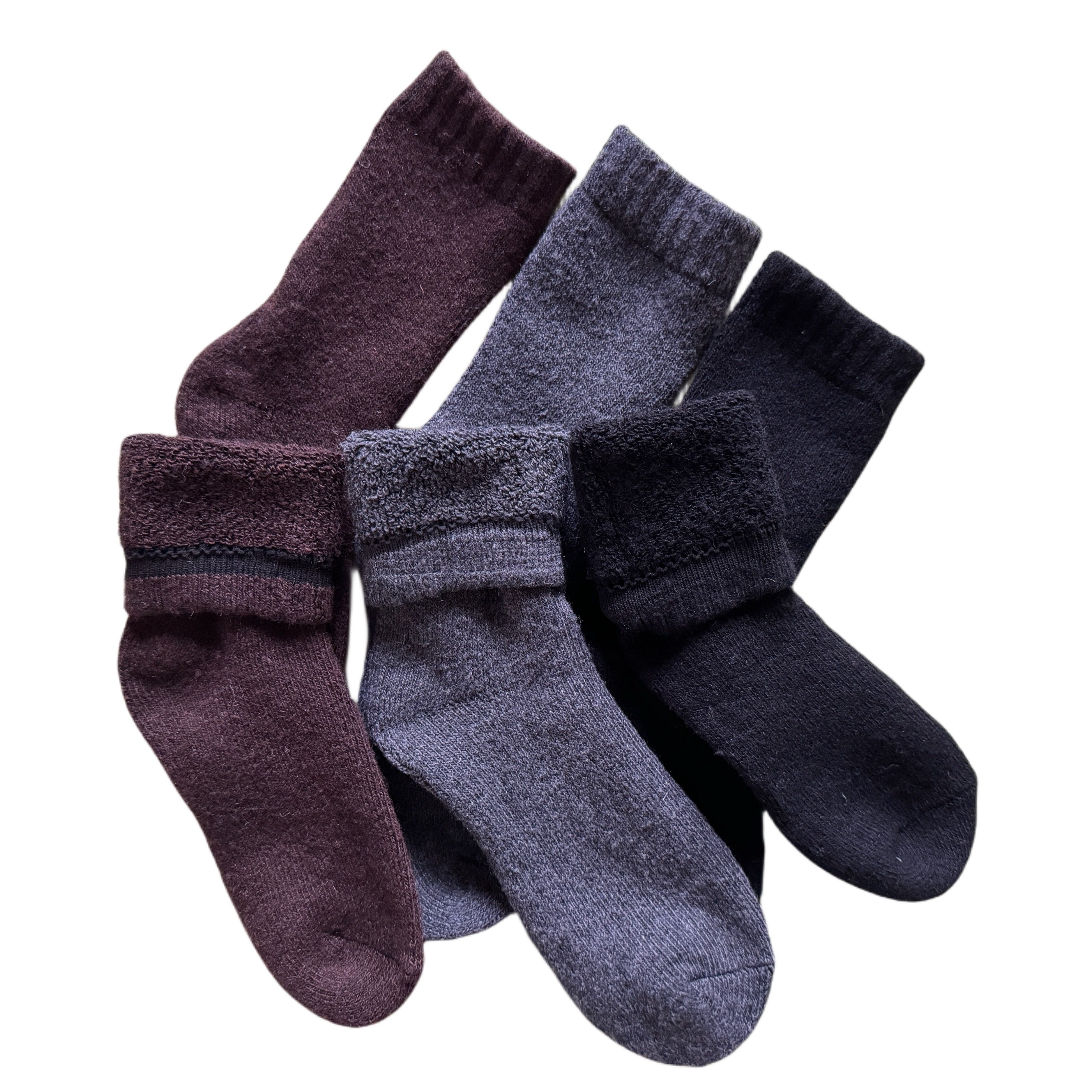  ADFOLF Mens Warm Wool Socks Thick Winter Thermal Stripe Wool  Crew Socks (Color_5) : ADFOLF: Ropa, Zapatos y Joyería