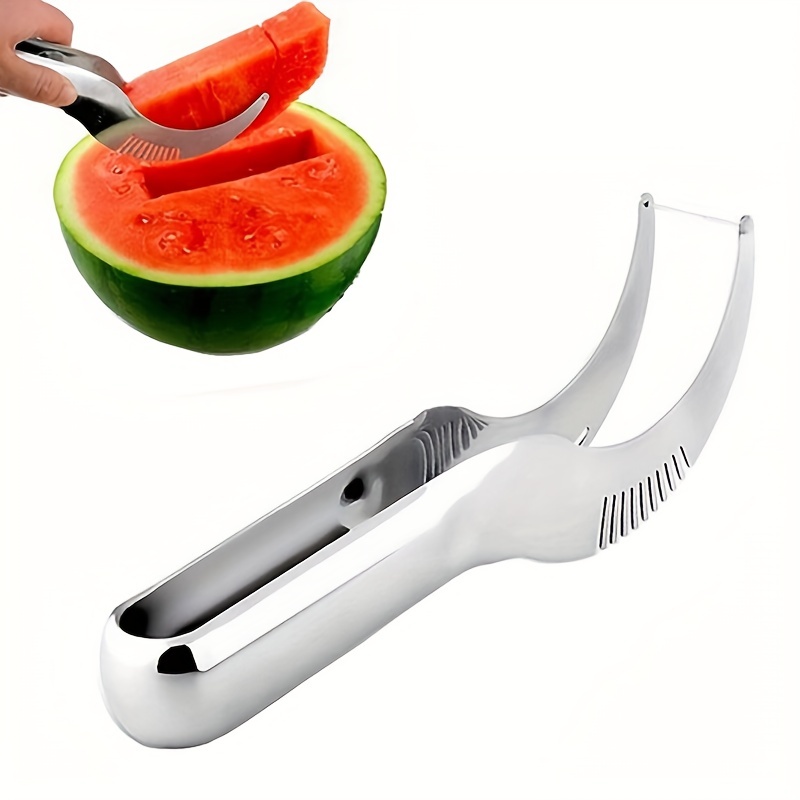  Kit de cortador de molino de viento de sandía, cortador de  sandía de acero inoxidable con cuchara de melón, cuchillo para tallar frutas,  herramientas de utensilios para cocina (02) : Hogar