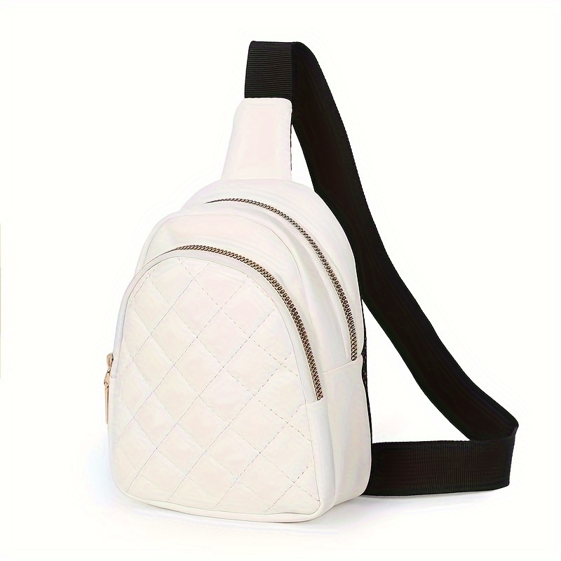 Mochila Acolchada Mini Argyle Bolso Cuero Pu Moda Bolso - Temu Chile