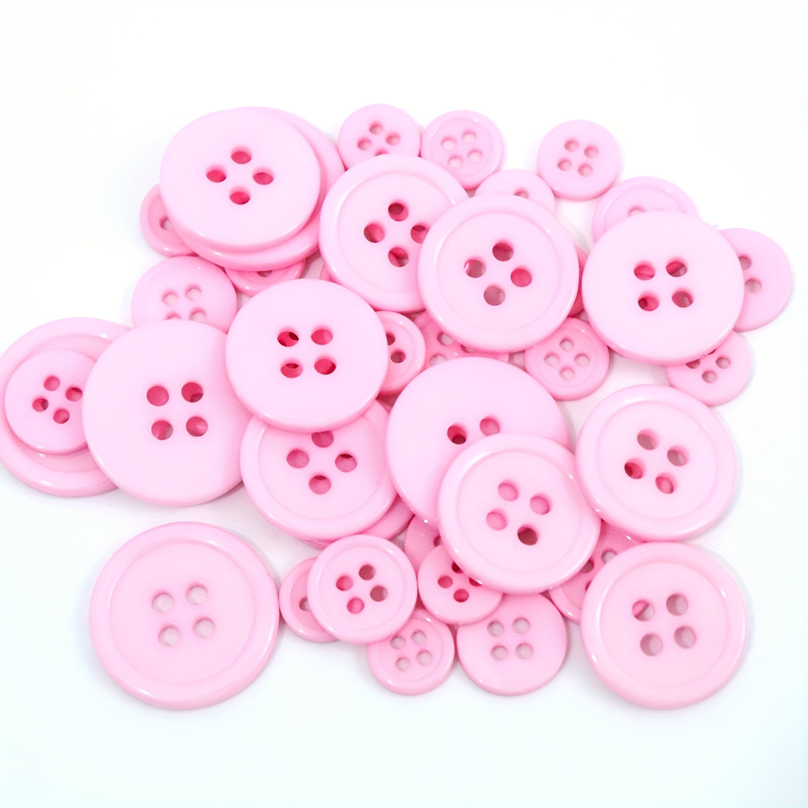 45pcs Resin Button Basic Sewing Buttons for DIY