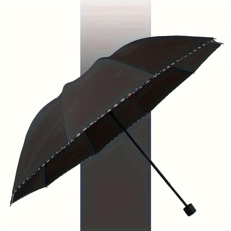 Paraguas de viaje plegable, 6 varillas Mini paraguas de viaje Paraguas  sólido Plegable Paraguas de sol Ligero a prueba de viento Paraguas de  lluvia Paraguas pequeño y compacto para mujeres Paraguas p