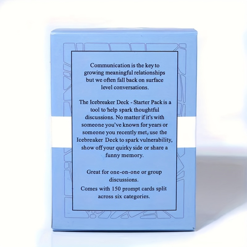 Ice Breaker Entry Pack Card Game - Temu