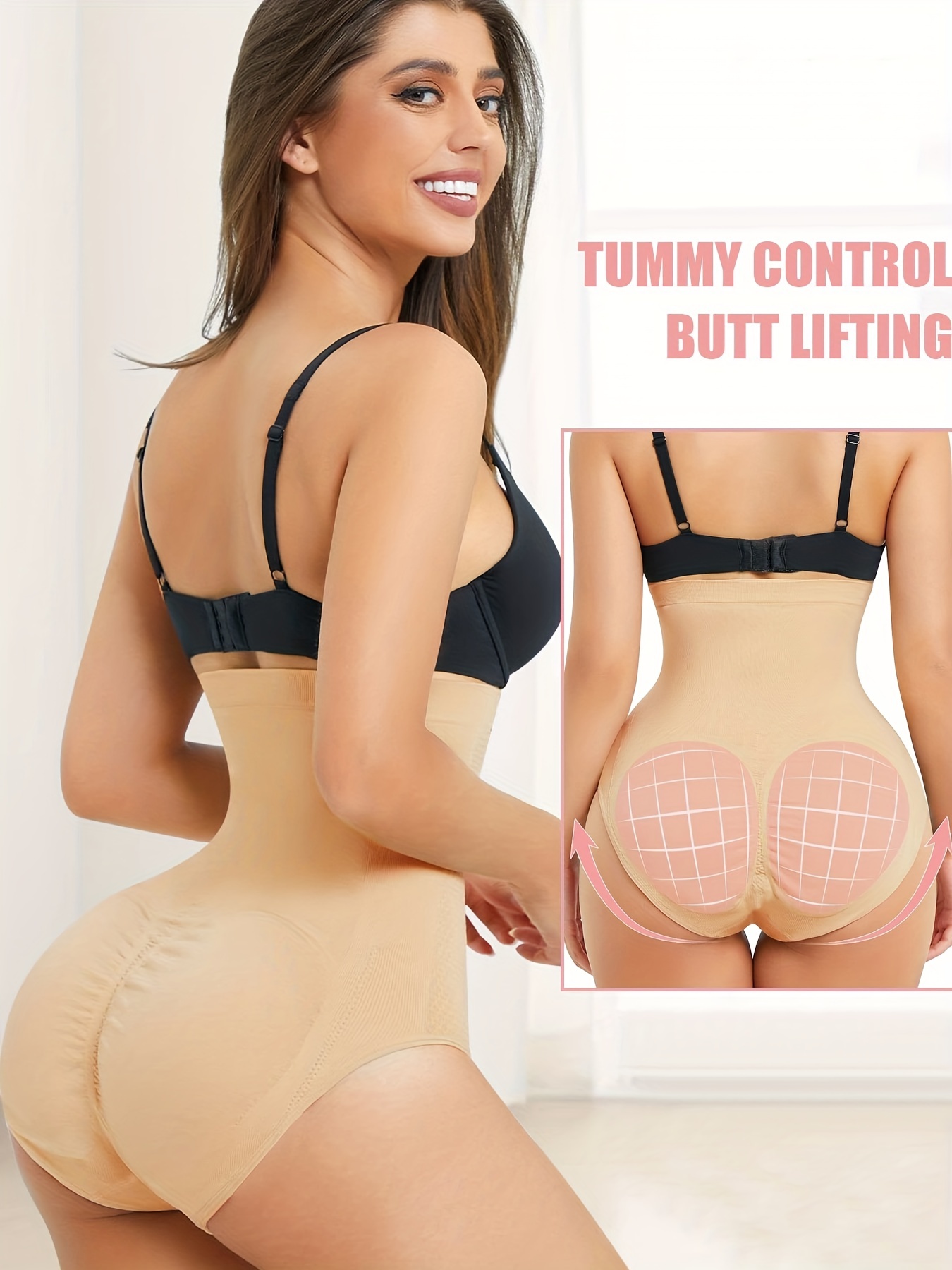 Women Body Shaper Shapewear Tummy Control High Waisted Shorts Butt