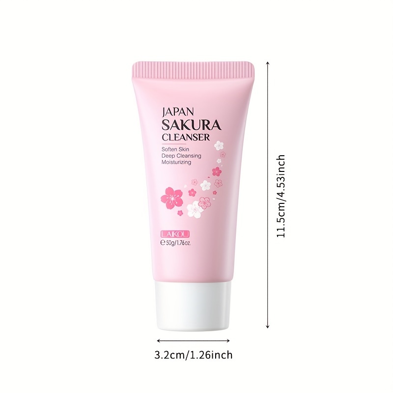 Sakura Facial Cleanser Foam Deep Cleaning Moisturizing Cleanser