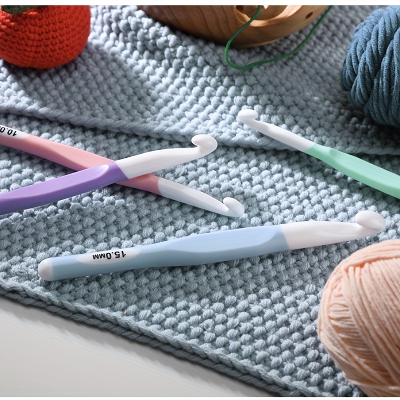 1pc Lace Yarn Crochet Material Set, Including Micro Crochet Hook, Diy Kit