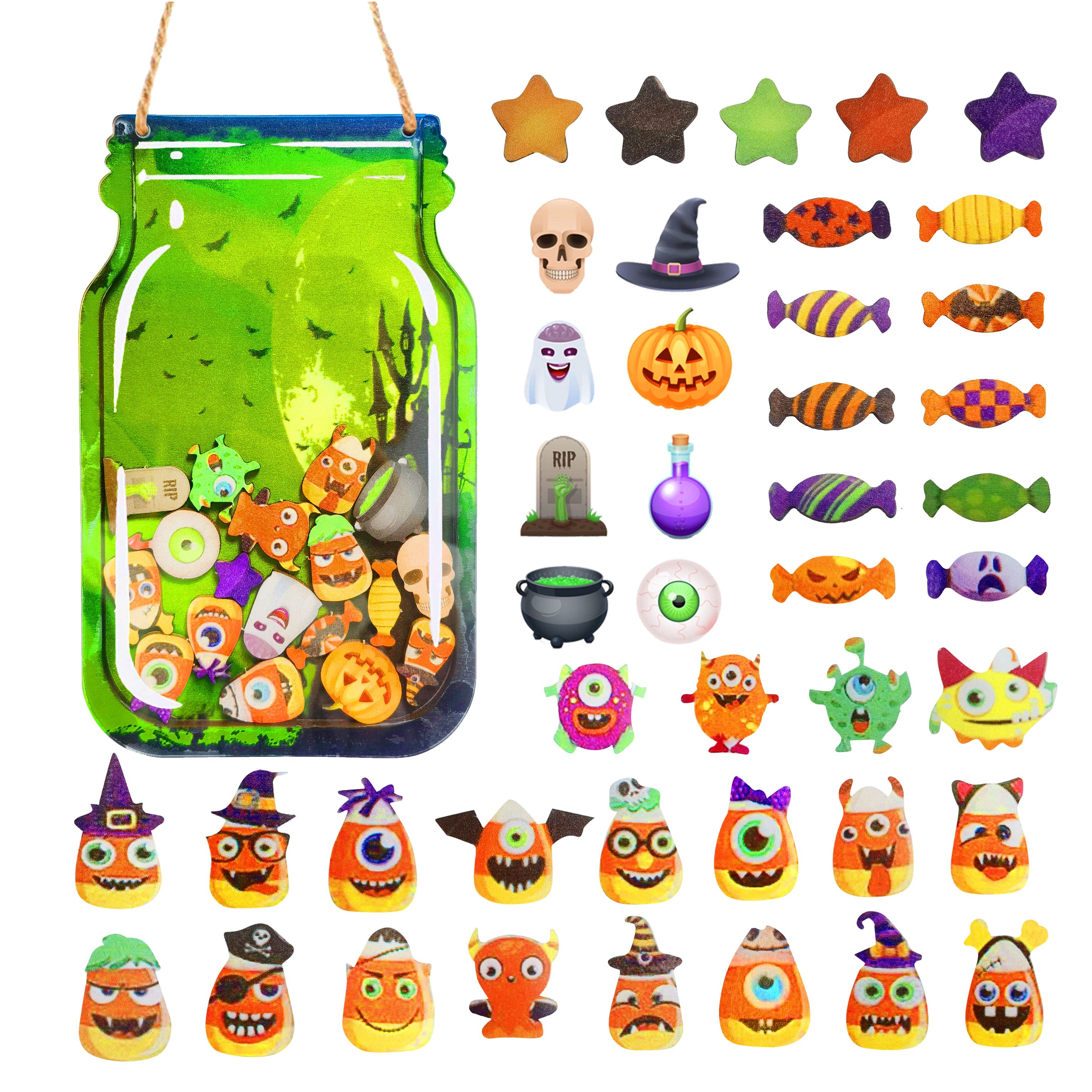 Halloween Candy Jars - Two Sisters