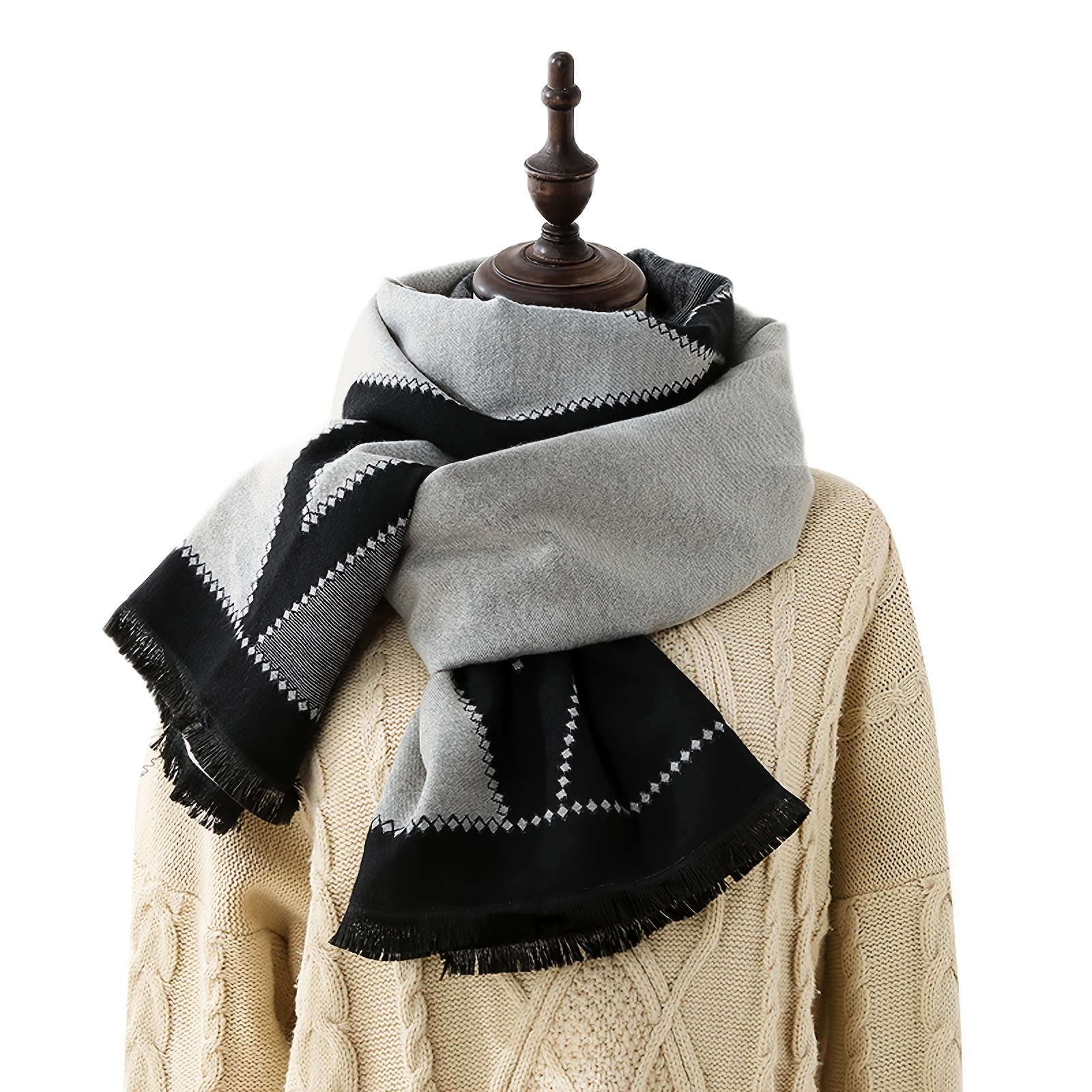 Couverture enveloppante chaude au toucher cachemire pour l'hiver, châle,  écharpe chaude, douce et confortable par World of Shawls -  France