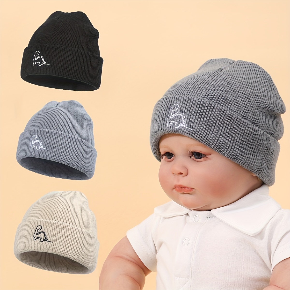 Chapeaux d'hiver pour bébé, tout-petit hiver chaud écharpe chapeau