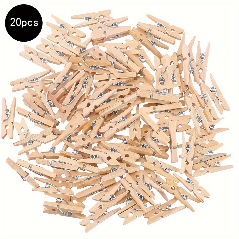 100pcs Clothes Pins Wooden Clothespins 3inch Heavy Duty Wood Clips For  Hanging Clothes Pictures Outdoor