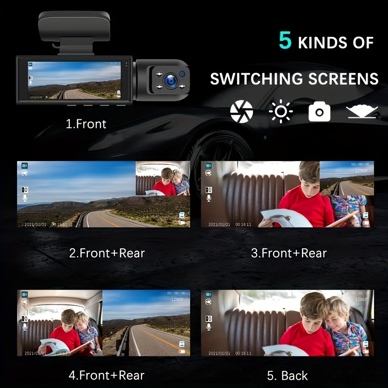 1080p Dual kamera Dash Cam Autos Front Innen Autokamera Ir - Temu Austria