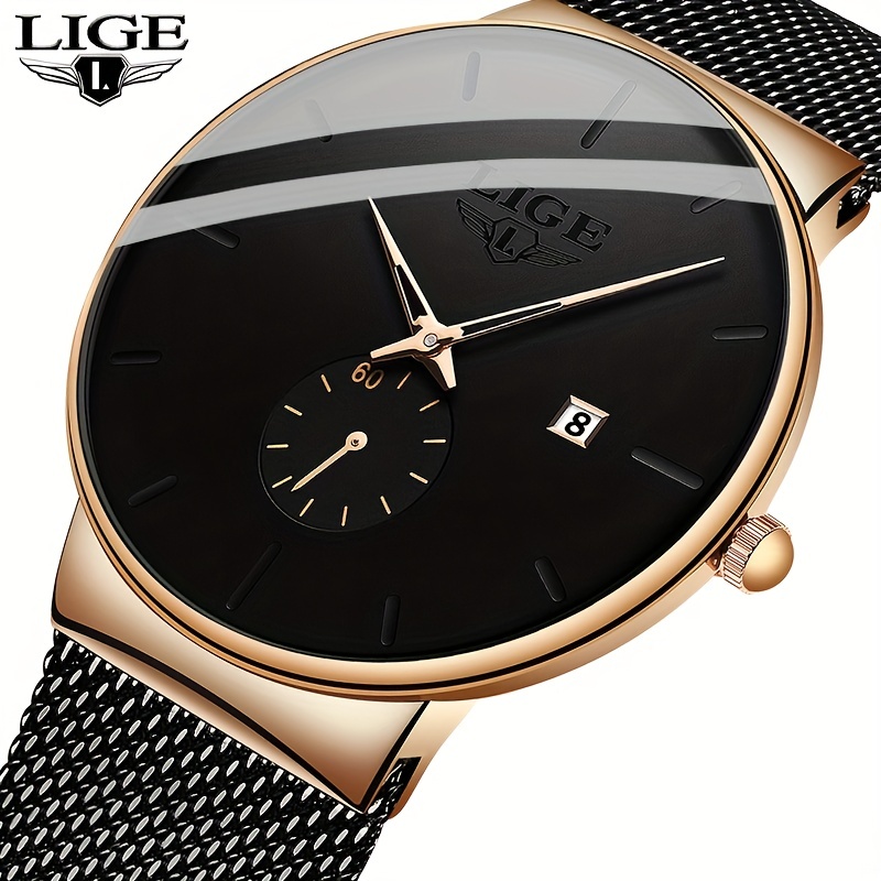 New 2021 Luxury Fashion Classic Mens Watch Black Ultra Thin Stainless Steel  Wristwatches Male Quartz Watches Reloj Hombre 1411 - Buy Mens Watch,Quartz