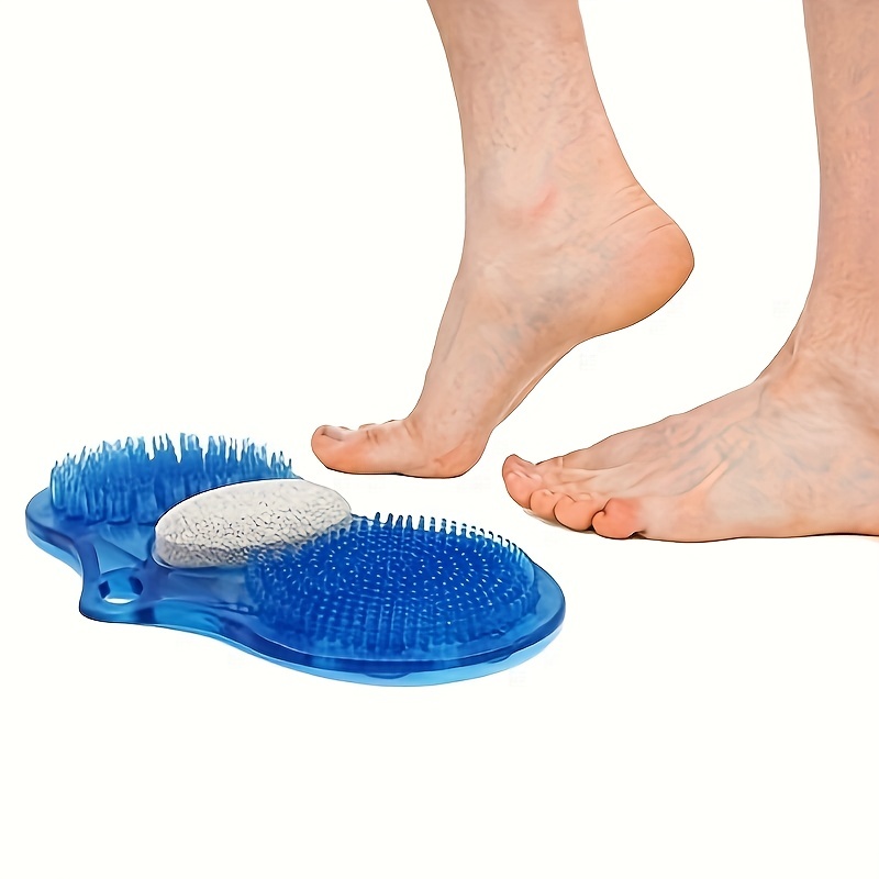 Nouveau laveur de dos de pied pour douche Coussin de massage Brosse  corporelle Tapis de nettoyage Salle de bain Douche Pieds et dos Scrubber,  Coussin de massage Haute qualité