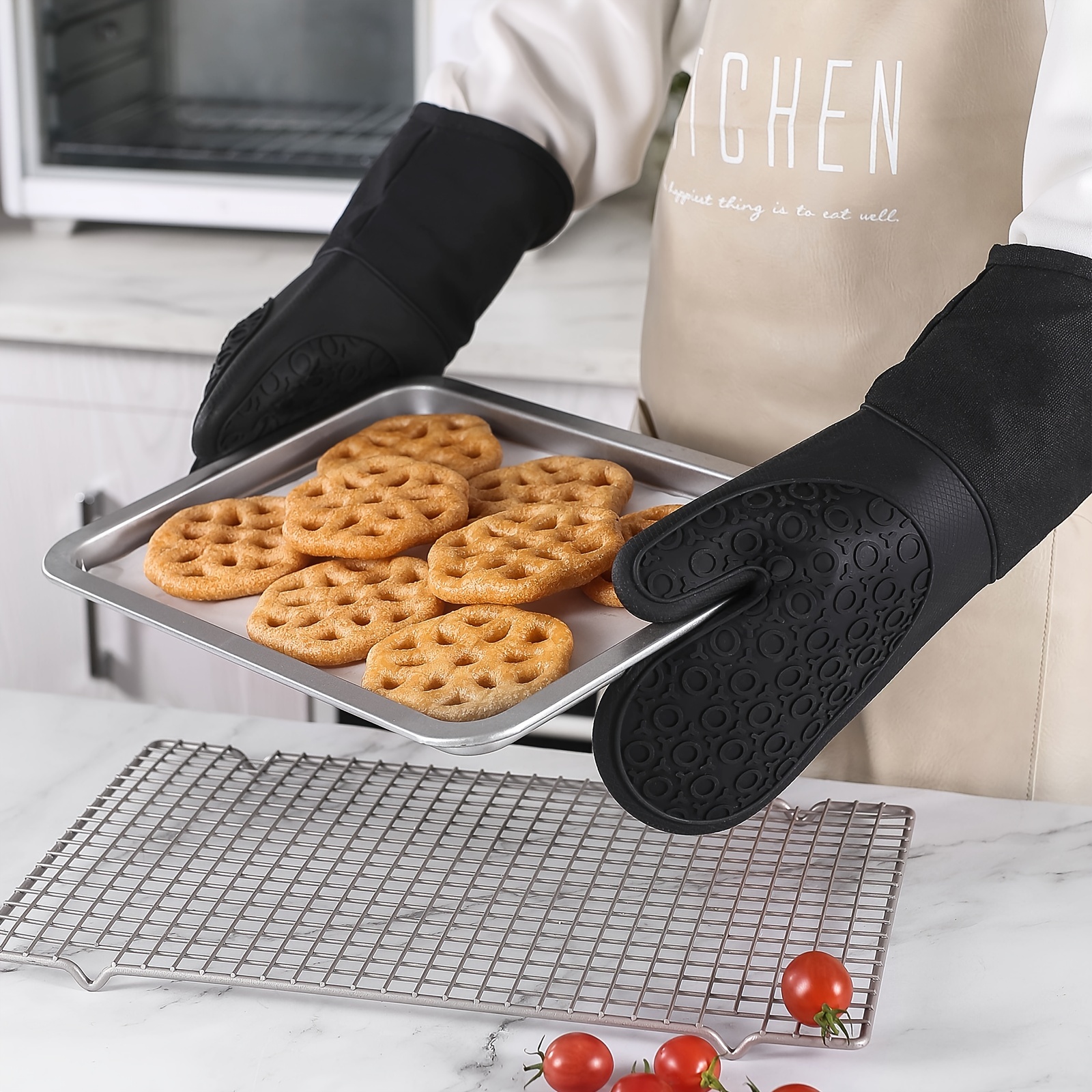 Oven Mitts Food Grade High Temperature Resistant - Temu