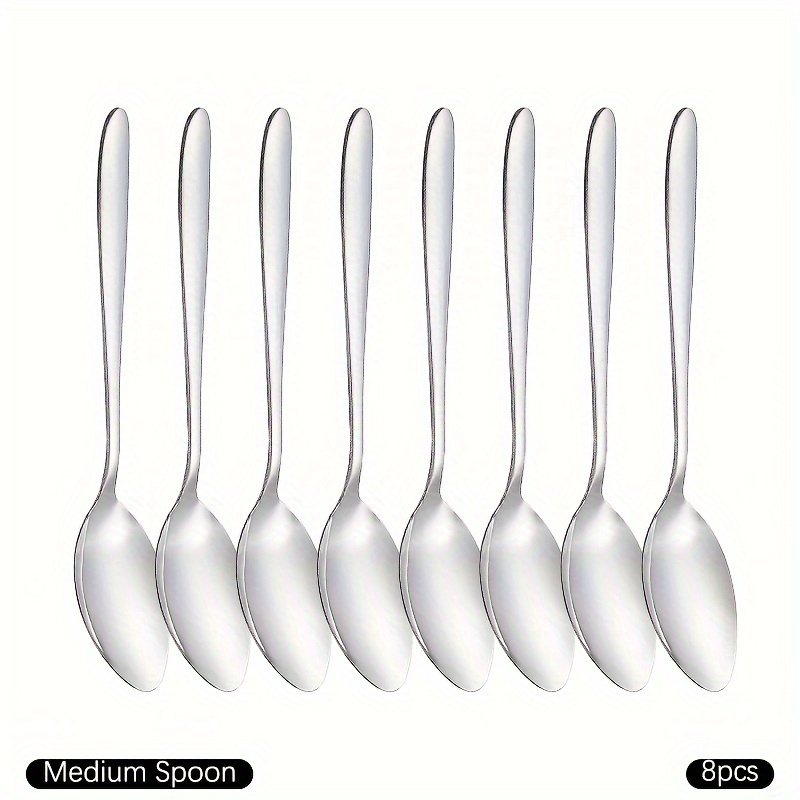 Dinner Spoon Set Tablespoons Silverware Spoons Stainless - Temu