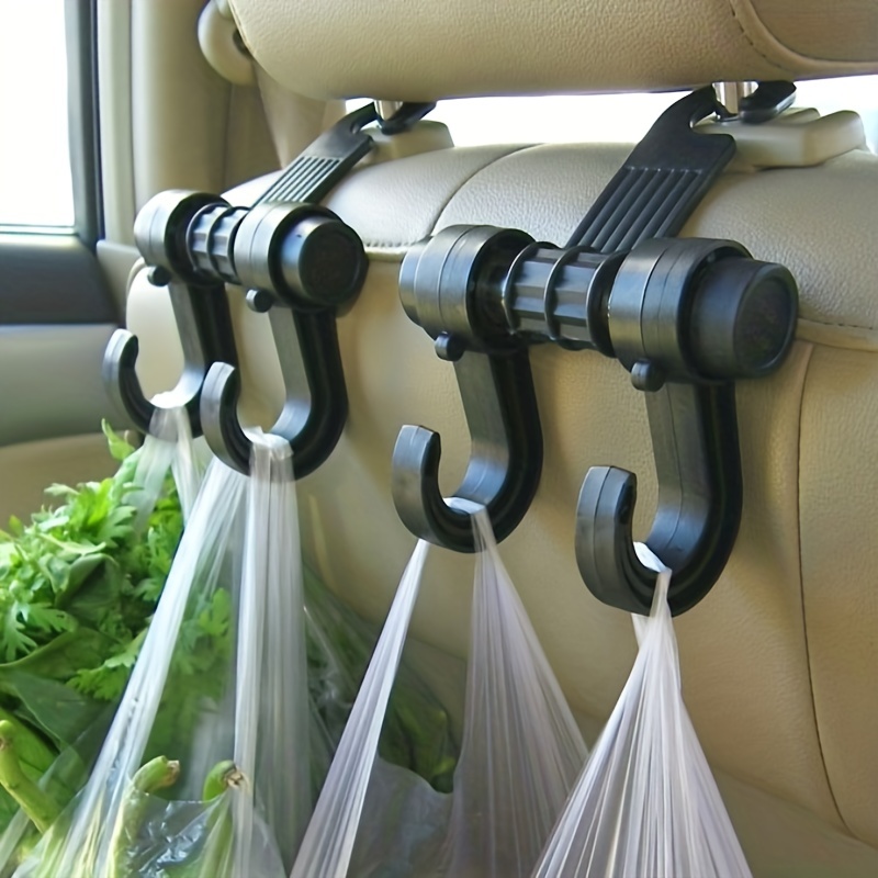 SpiderJuice 4Pc Car Backseat Holder Hook For All Hangings