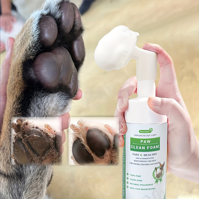 Pet Paw Cleaner Foot Care Dry Cleaning Foam Pet Feet Cleaner - Temu