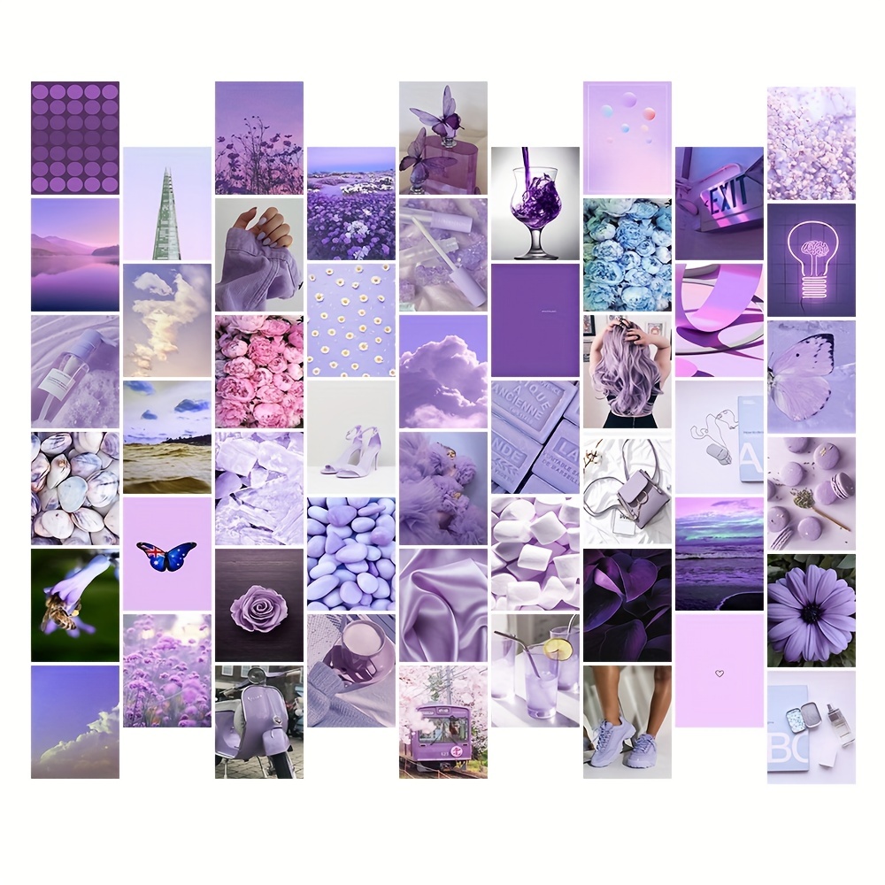 Purple E-Girl Wall Collage Kit - Aesthetic Decor