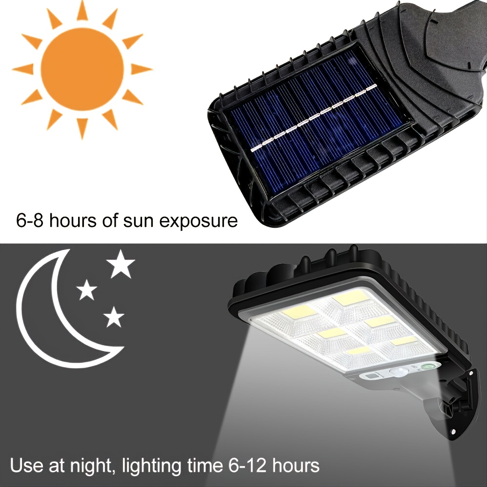 1pc 600w 800w 1000w Luz Solar De Calle Al Aire Libre Luz De - Temu Chile