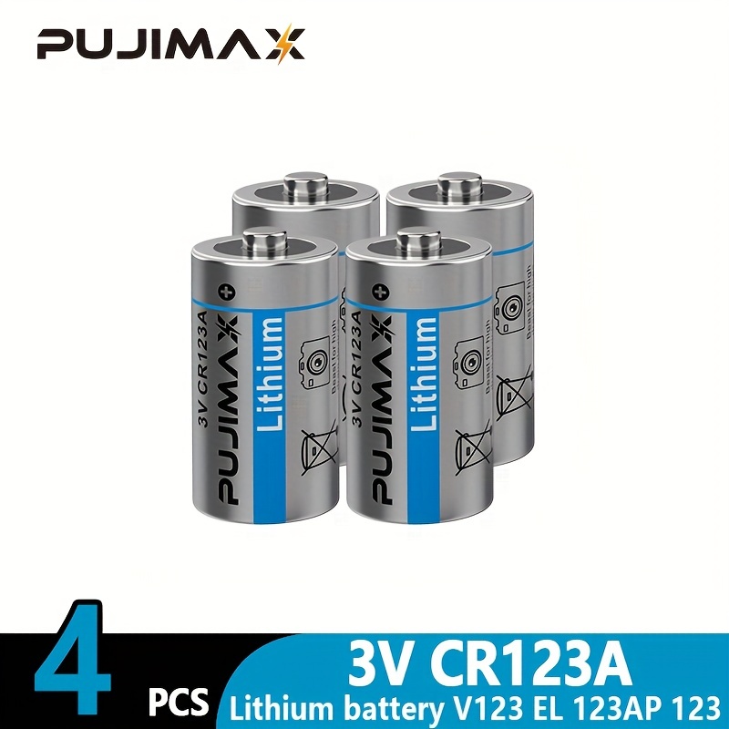 Pujimax 3v Cr123a Lithium Batteries Camera Digital Camera - Temu