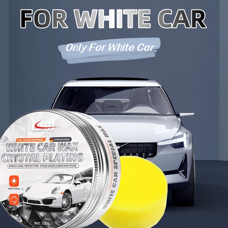 Car Paint Care Kit - Waterproof Wax, Polishing, Brightness Protection &  Hydrophobic Coating - For White Cars (with Sponge) - Temu