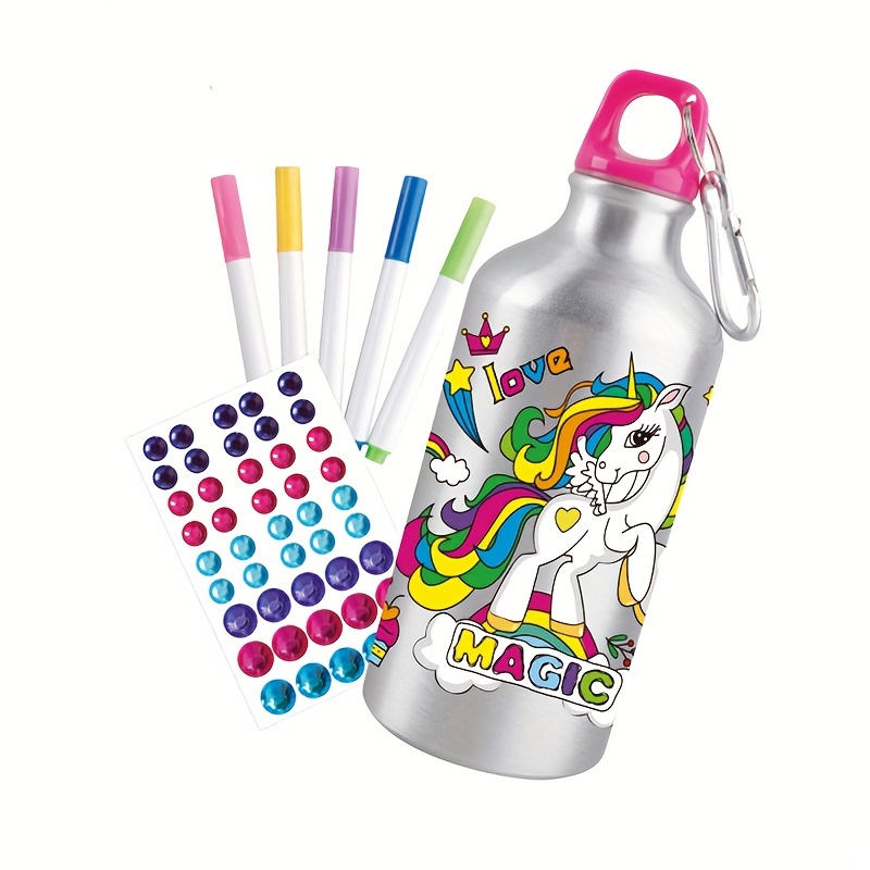 Buy Gift for Girls, Decorate Create Your Own Water Bottles for