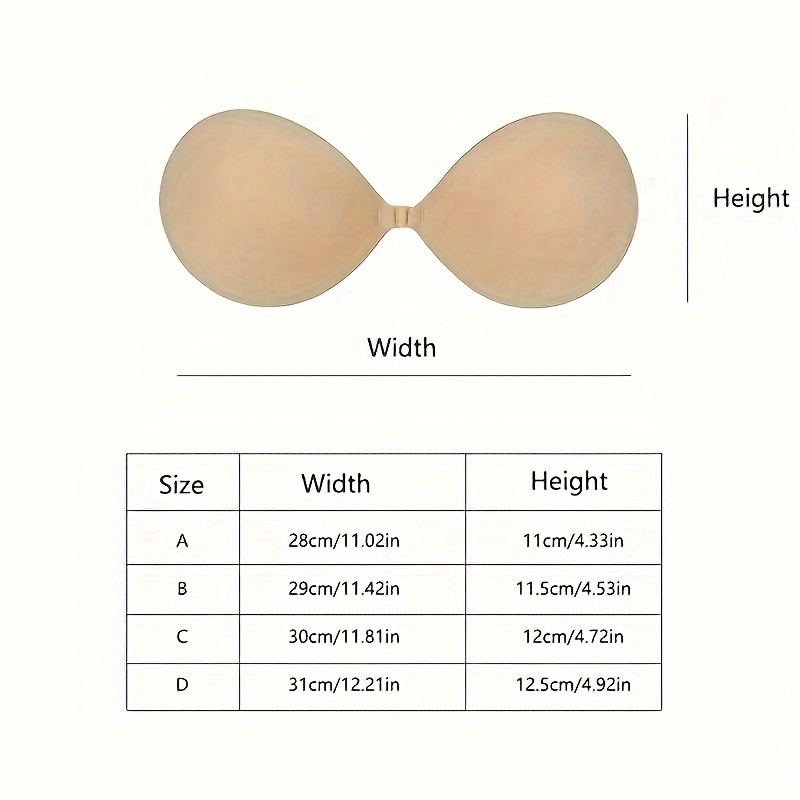 Sexy Front Closure Bras For Women Invisible Push Up Strapless Bra Plus Size  Backless Self Stick On Bralette Comfort Bra