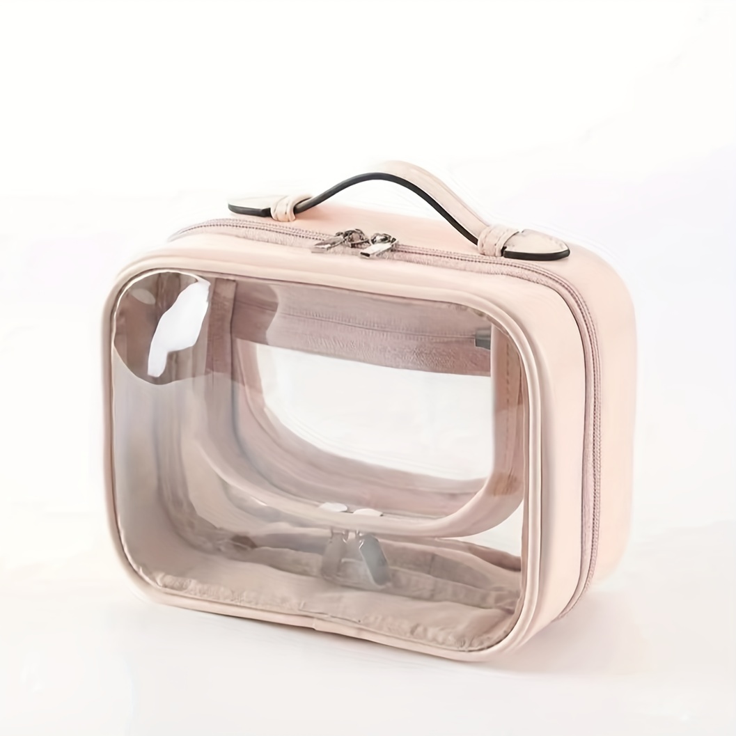 Women's PVC Clear Clutch Transparent Handbag Tyvek Cosmetic Bag